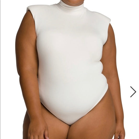 Good American Power Body Suit Mock Neck Sleeveless 7- 4XL Bodysuit - Picture 4 of 10